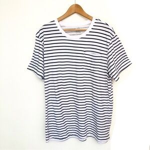 Blue Crown Striped Pocket Tee